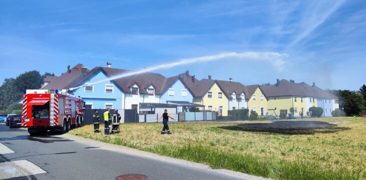 Vegetationsbrand Feld (B2) • 07.08.2025, 10:31 Uhr